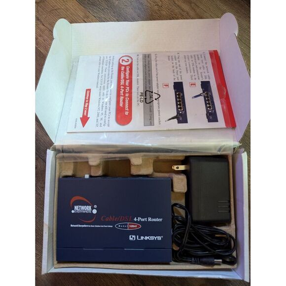 Network Everywhere NR041-WM Wired Cable DSL 4 Port Router Broadband No Disc - Picture 4 of 4